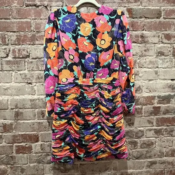 Rixo Golden Floral Dress‎ Size Medium - Picture 9 of 9